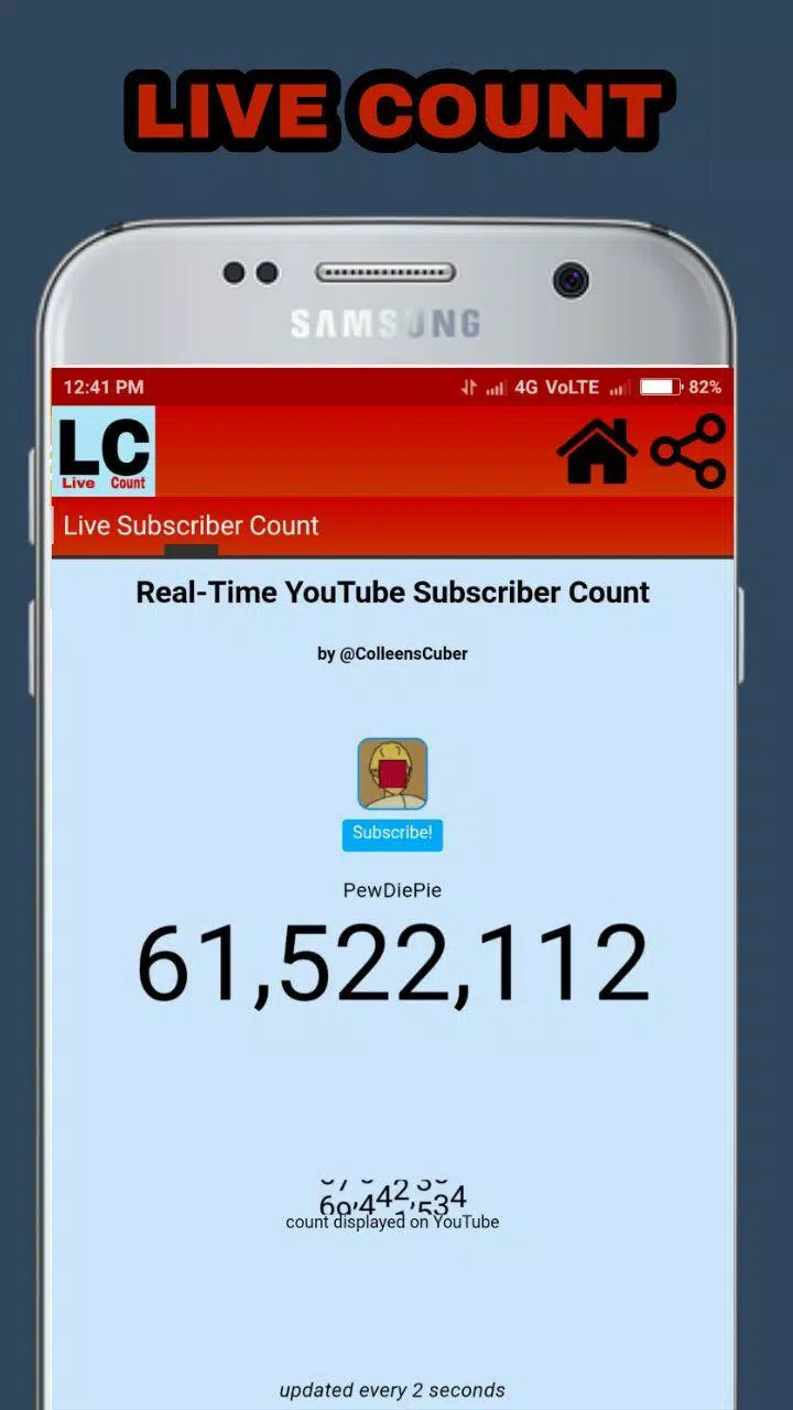 Live Subscriber Count for Android - Download