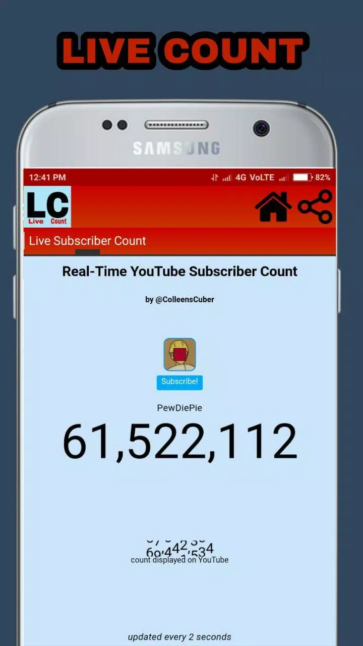 Live  Subscriber Count APK pour Android Télécharger