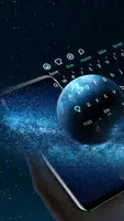 Lively Parallax Earth Keyboard Poster