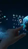 Lively Parallax Earth Keyboard captura de pantalla 1