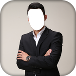 Stylish Man Suit Photo Montage