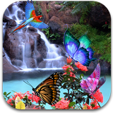 3D Butterfly Live Wallpaper icône