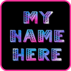 3d Cube My Name Free Live Wallpaper 2018 أيقونة