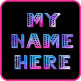 3d Cube My Name Free Live Wallpaper 2018 أيقونة