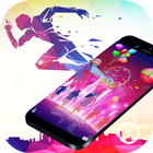 Colorful Running Life Theme icon
