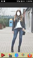 Women Blue Jeans Photo Montage 海報