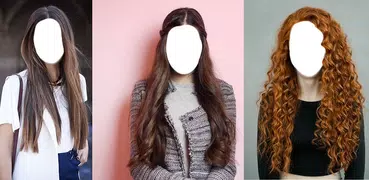 Women Long Hair Style Photo Montage