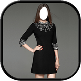 Icona Women Dress Fashion - Black Color