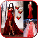 Red Prom Women Dress aplikacja