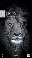 Lion black mane roaring theme 포스터