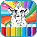 coloring book game for the lion (color the lion)
