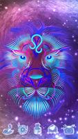 Lion Leo Constellation Theme पोस्टर