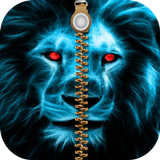 Lion Lock Screen Zipper HD icon