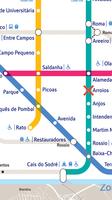 Lisbon Metro Map Affiche