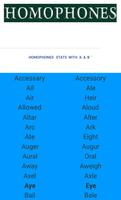 List of Homophones screenshot 1