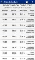 برنامه‌نما Sri Lanka Train Schedule عکس از صفحه