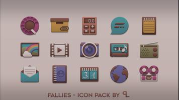 Fallies - chocolat Icon pack Affiche