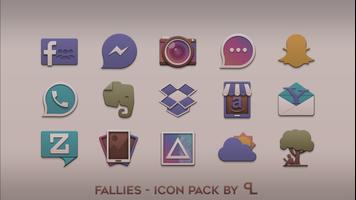 Fallies - chocolat Icon pack capture d'écran 2