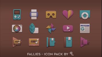 Fallies - chocolat Icon pack capture d'écran 3