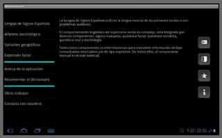 Lengua Signos Lite Tablet تصوير الشاشة 3