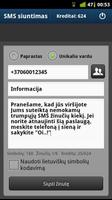 SMS siuntimas internetu تصوير الشاشة 1