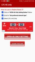 LTE Only Force 4G Network Software for VoLTE 스크린샷 1
