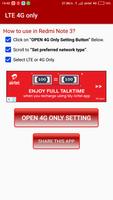 LTE Only Force 4G Network Software for VoLTE تصوير الشاشة 1