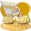 3D Luxury Lovely Couple Swan Theme APK