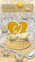3D Luxury Lovely Couple Swan Theme পোস্টার