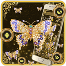 Złoty Motyl Luksusowy Temat aplikacja