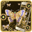 Golden Butterfly Luxury Theme APK