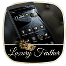 Luxury Black Feather Theme APK