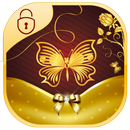 Luxus goldene Uhr Thema APK