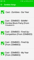 Cast Zombies songs 2018 Affiche
