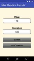 Poster Miles Kilometers - Converter