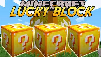 Mod Lucky block for Minecraft Affiche