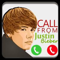 Fake Call Justin Bieber Joke الملصق