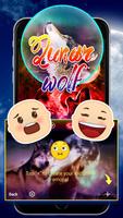 Lunar Wolf Theme&Emoji Keyboard スクリーンショット 3