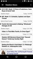 Football News - Steelers ポスター