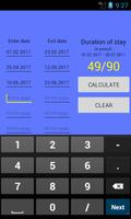 Visa calculator syot layar 1