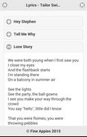 Taylor Swift Lyrics - All Screenshot 2