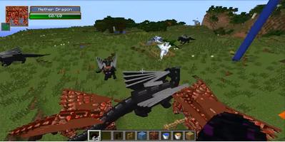 New Dragon Mounts Mod PE الملصق