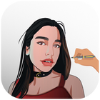 How To Draw Dua Lipa biểu tượng