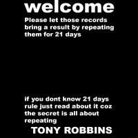 Tony Robins motivation records Affiche