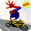 Crazy Spider Motorbike Run