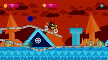 Crazy Spider Motorbike Run imagem de tela 1