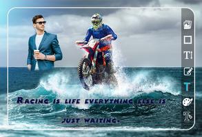 Moto Bike Stunt Photo Editor - Bike Photo Frame captura de pantalla 1