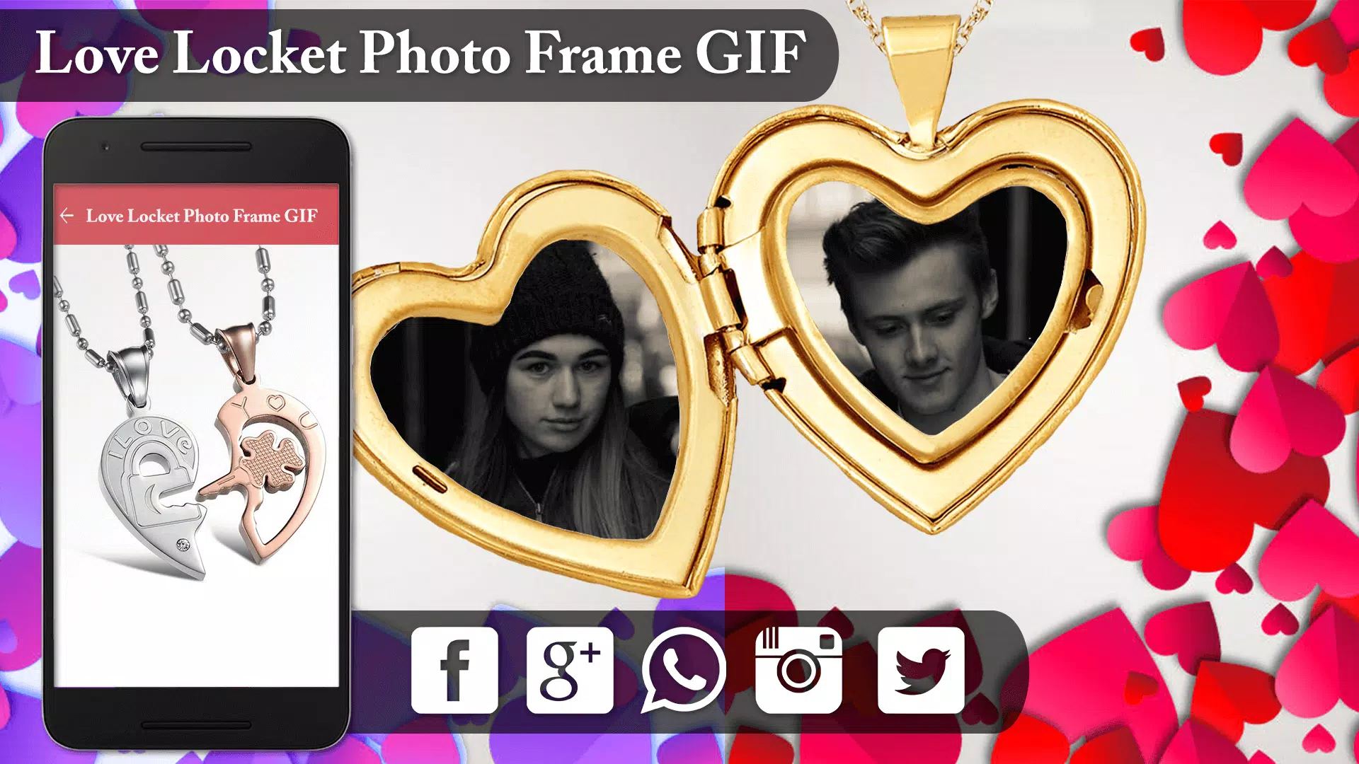 Love Locket GIF Photo Frame APK for Android Download