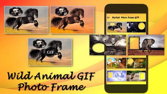 Wild Animals GIF Photo Frame 포스터