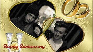 برنامه‌نما Anniversary Photo Frame Editor عکس از صفحه